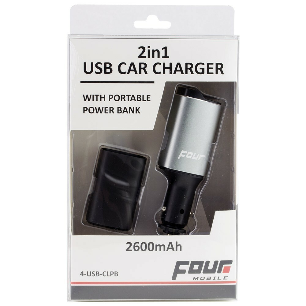 FOUR Mobile 4-USB-CLPB USB-Charger & powerbank 2600mAh