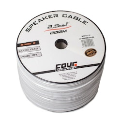 FOUR Connect 4-800268 OFC-speakercable white 2x2.5mm2, 200m
