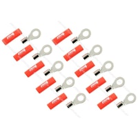 FOUR Connect 4-690941 M8 ring terminal 10mm², 10x red