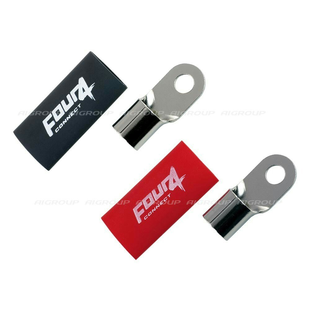 FOUR Connect 4-690920 M8 ring terminal 50mm², 1x red ja 1x black