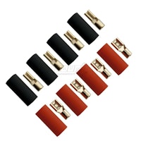 FOUR Connect 4-690753 flat connector 6.0mm2 - 2x2.8mm/2x4.8mm red + 2x2.8mm/2x4.8mm black