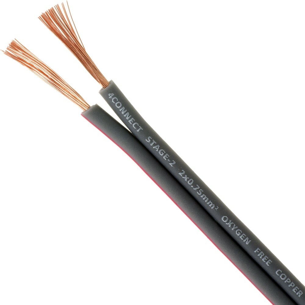 FOUR Connect 4-800239 STAGE2 OFC speaker cable 2x0.75mm2, 250m