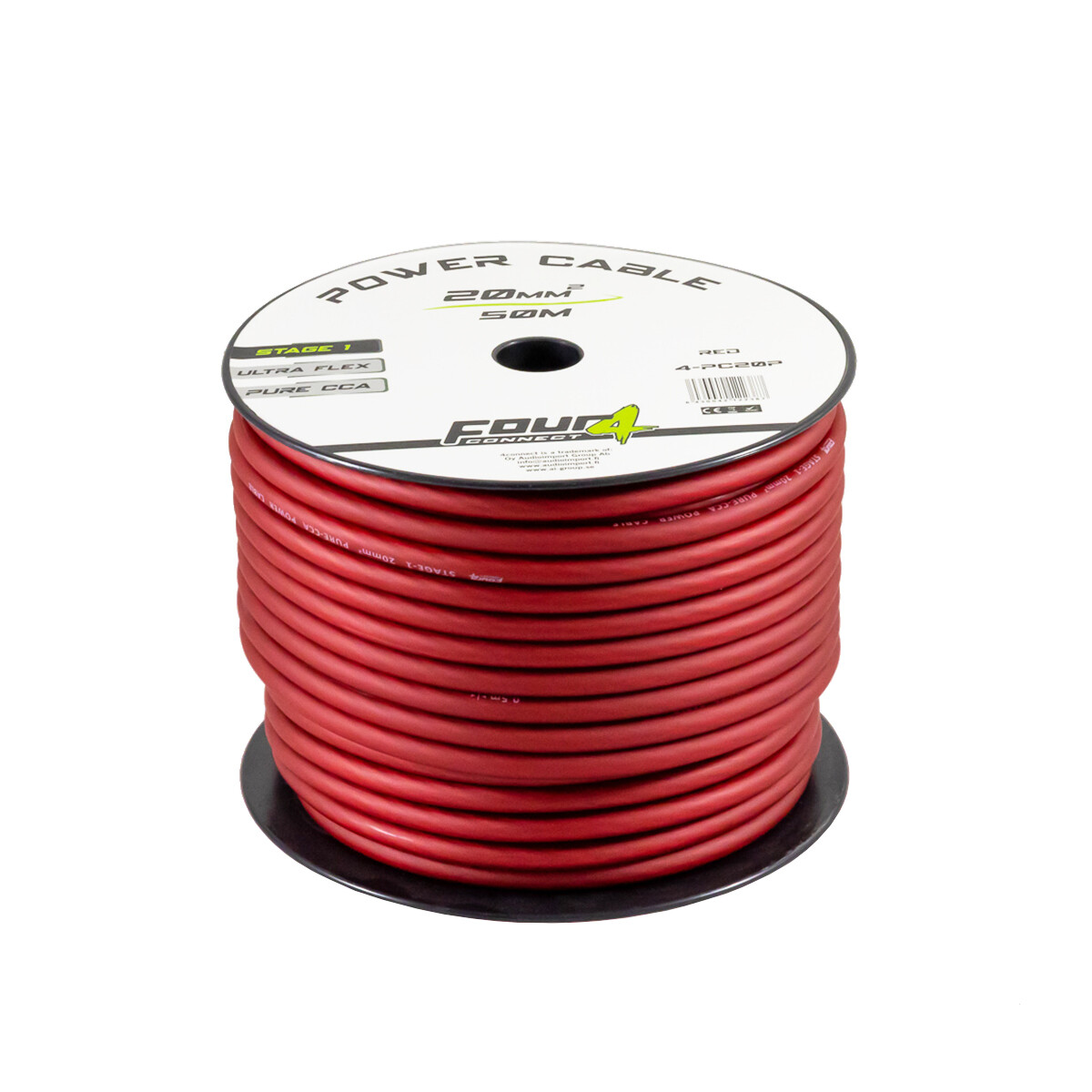 FOUR Connect 4-PC20P power cable 20mm2 red 50m