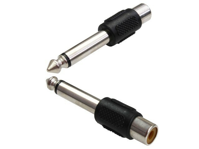 AIV Jakki-liitin 6,30 mm / Rca-pistoke - Mono