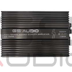 Gs Audio Full-Range Amplifier GS-3600.1 - 3600 W rms @1 ohm
