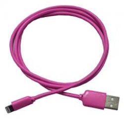 USB till Lightning kabel rosa