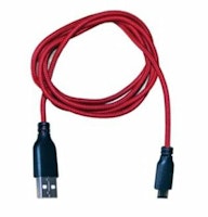 USB till Mikro-USB kabel röd/svart