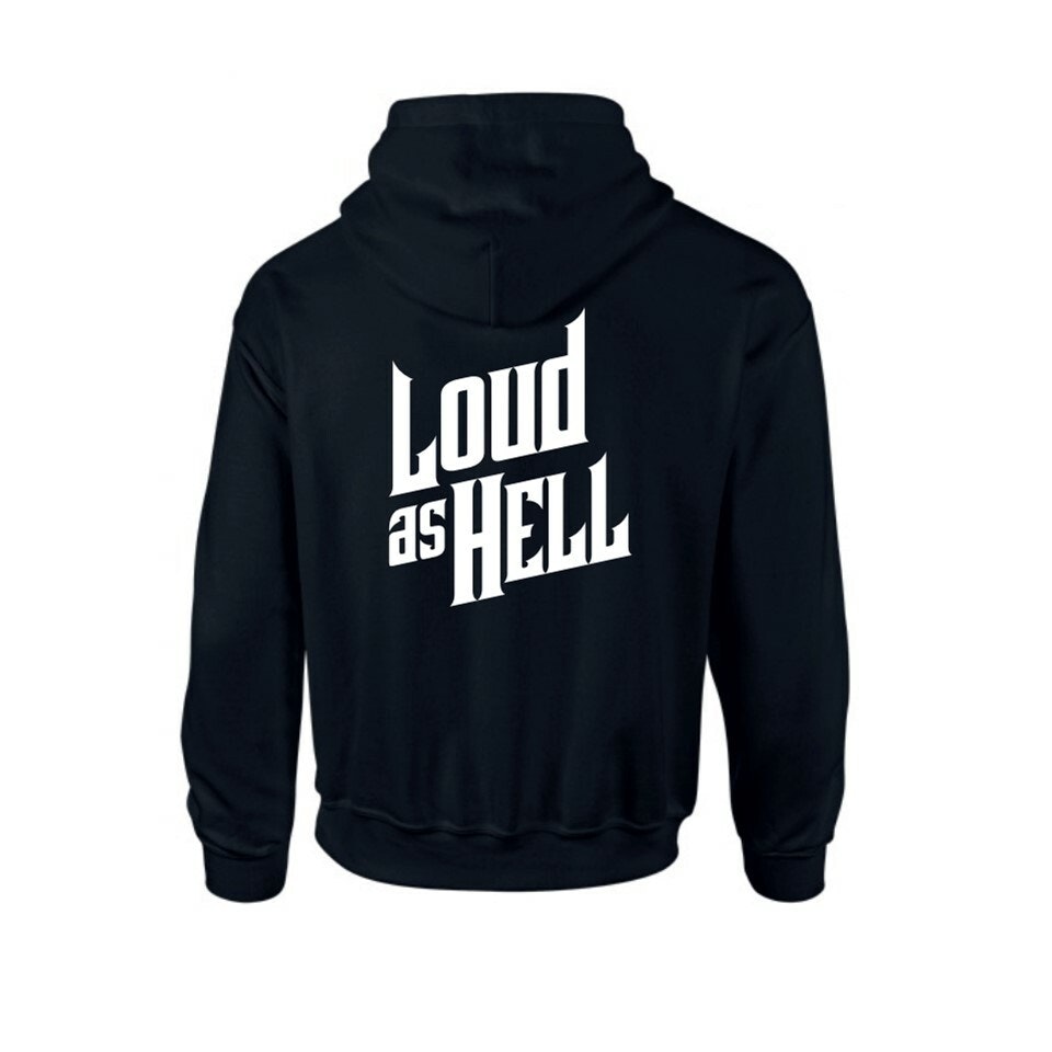 LOUD AS HELL Hoodie (XL/Svart)