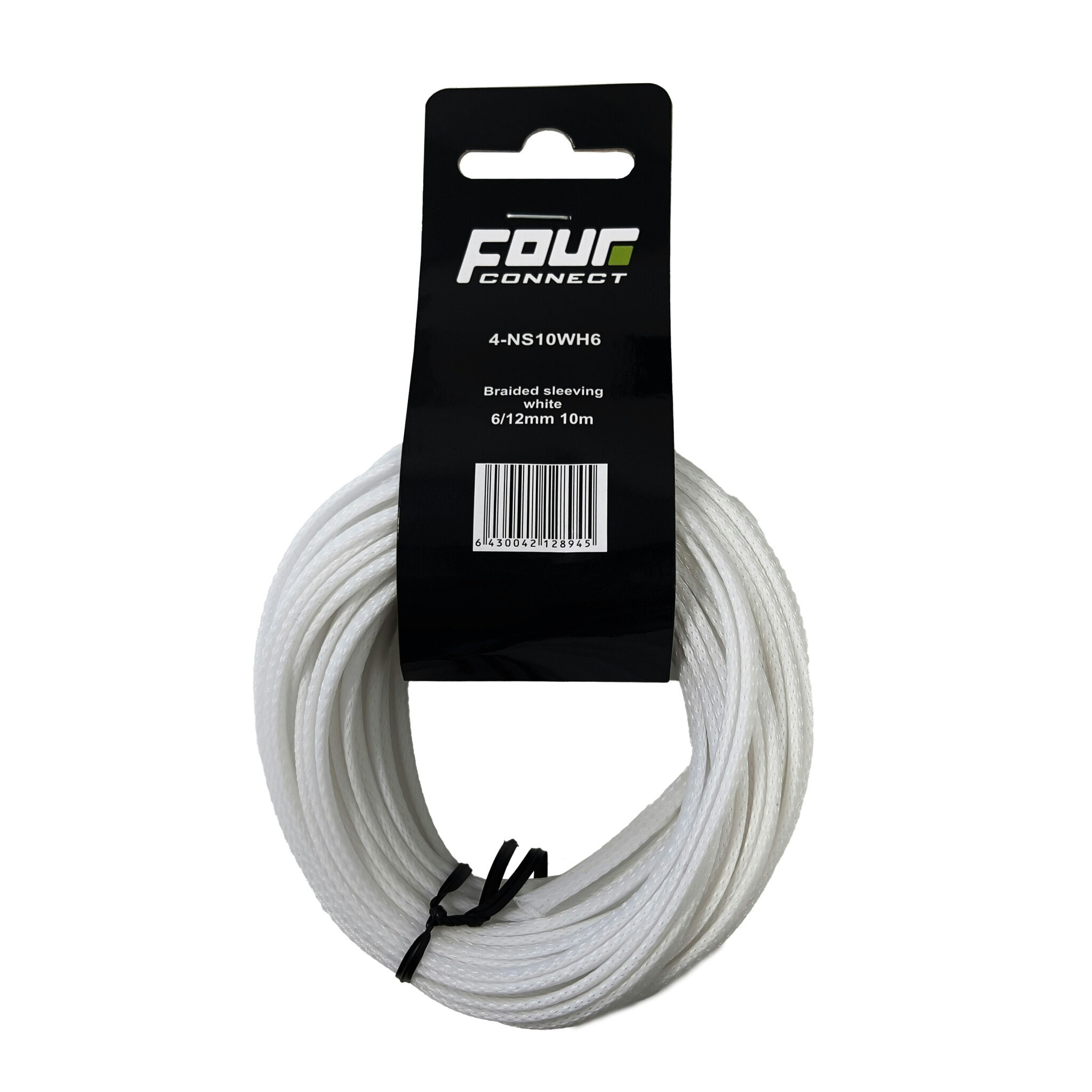 FOUR Connect 4-NS10WH6 Nylonsock White 6/12mm 10m