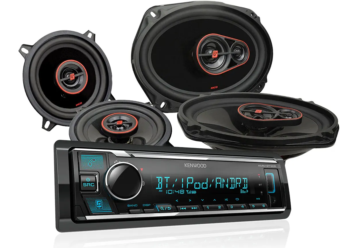 Kenwood KMM-306BT & Cerwin-Vega HED 6x9" + 5,2"