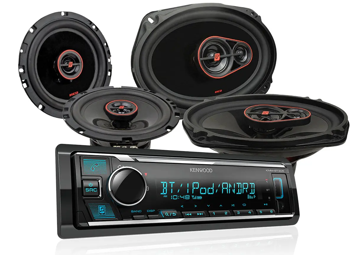 Kenwood KMM-306BT & Cerwin-Vega HED 6x9" + 6,5"