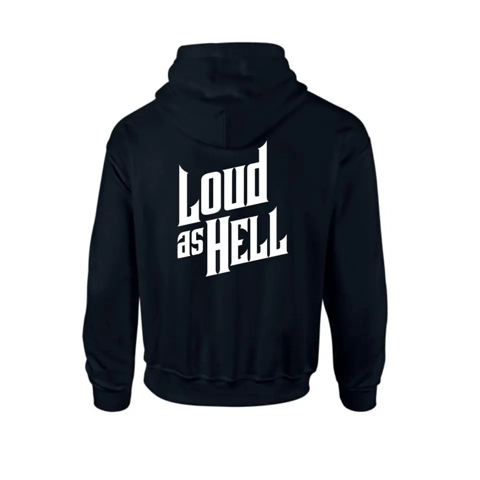 LOUD AS HELL Hoodie (XL/Svart)
