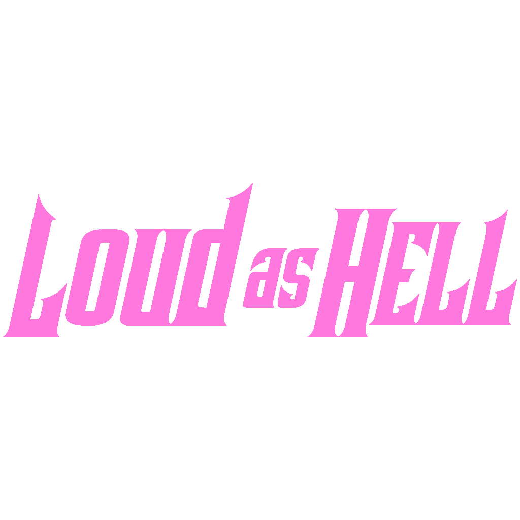 LOUD AS HELL dekal (Rosa)