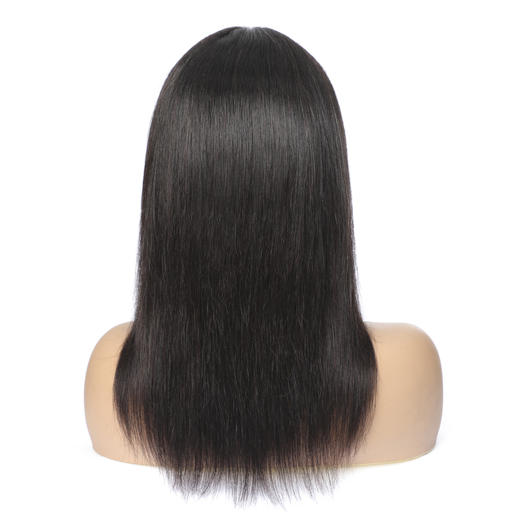 Straight Natural Black 100% Human Hair Wig
