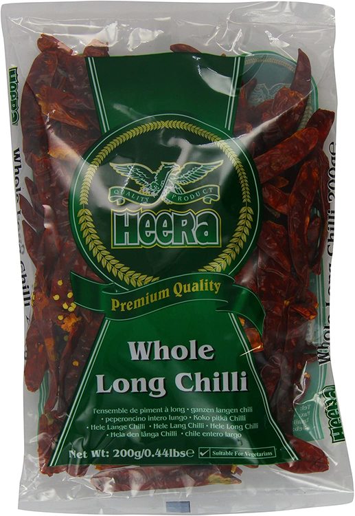 Heera Red Chilli Whole (Long) 200gms