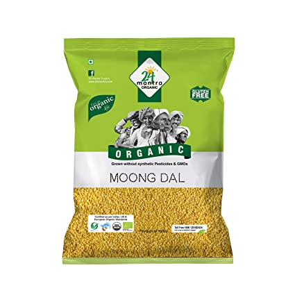 24 Organic Moong Dal Washed 1Kg