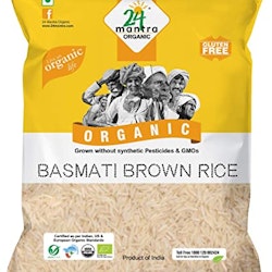 24 Organic Brown Basmati Rice 1kg