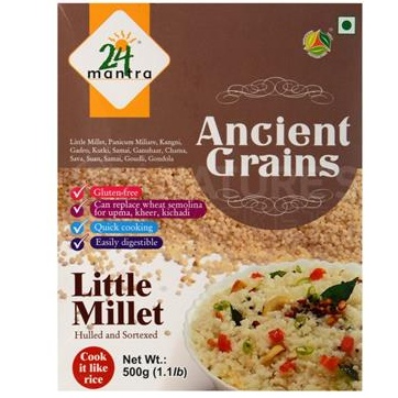24 organic Ancient Grains Little Millet 500 gms