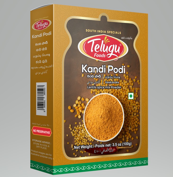 Telugu Foods Kandi Podi 100gms