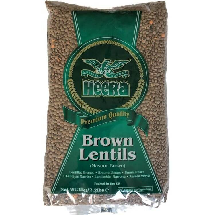 Heera Massor Brown Lentils 1kg