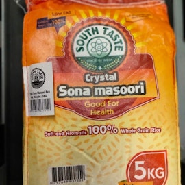 South Taste Sona Masoori Rice 5 Kgs
