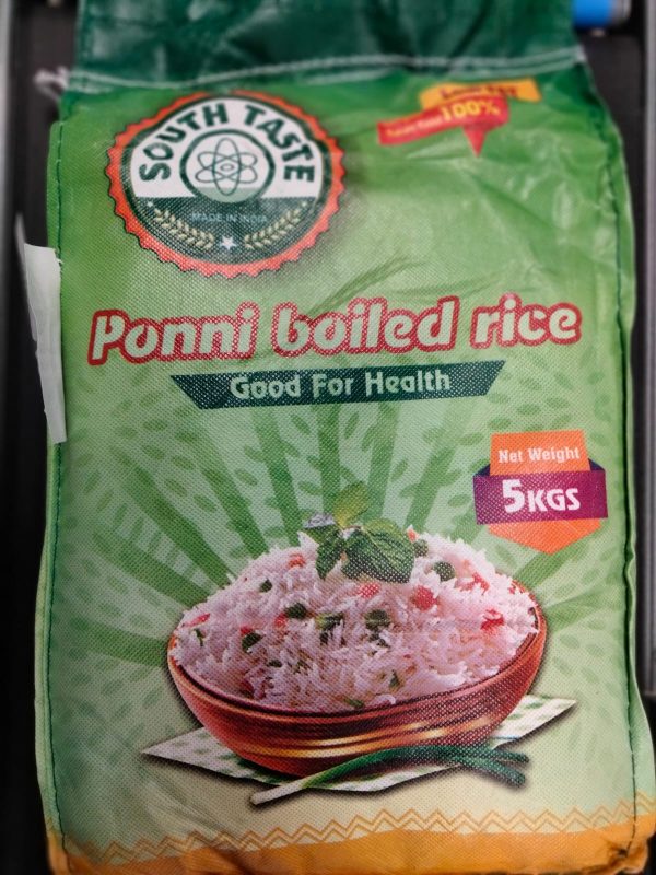South Taste Ponni Boiled Rice 5 Kgs