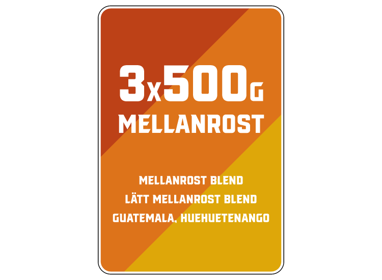 3 x 500g - Mellanrost Box