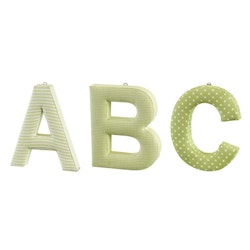 ABC bokstäver grön 3-pack