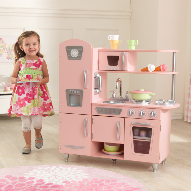 Pink Vintage Kitchen