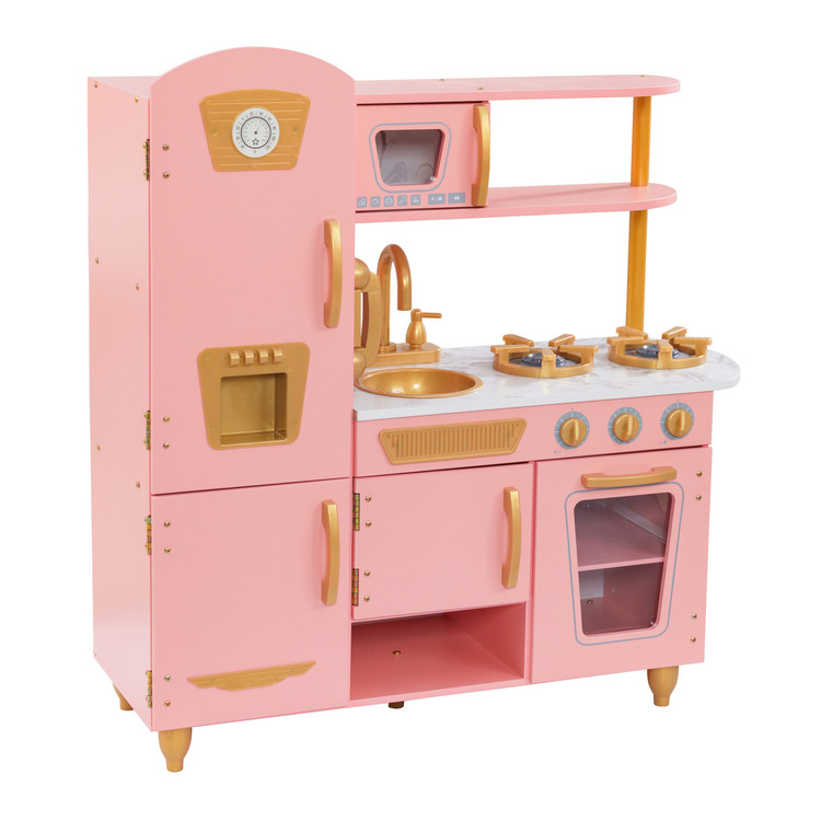 Limited Edition Vintage Kitchen Pink & Gold