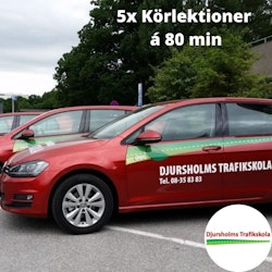 5x Körlektioner på Djursholms Trafikskola Danderyd á 80 minuter!