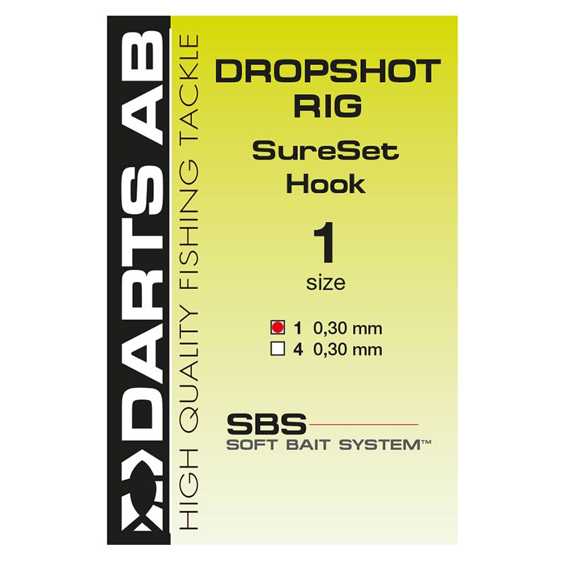 Darts - Dropshot Rig  Sureset Hook Size 4