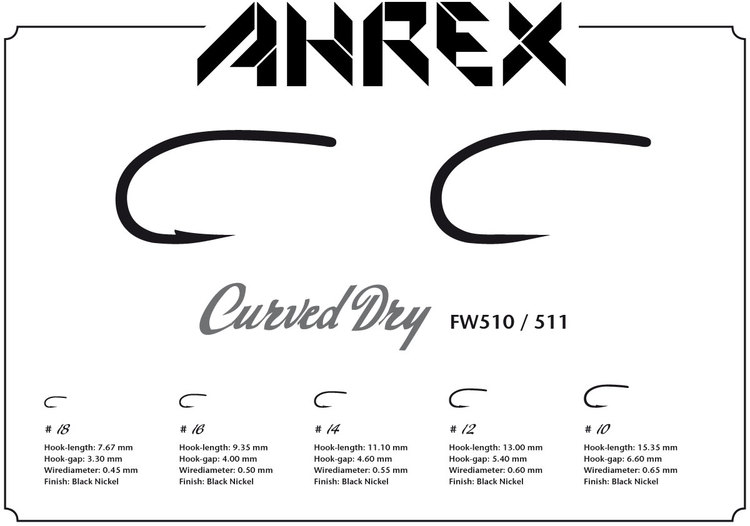 Ahrex FW510 -Curved Dry fly
