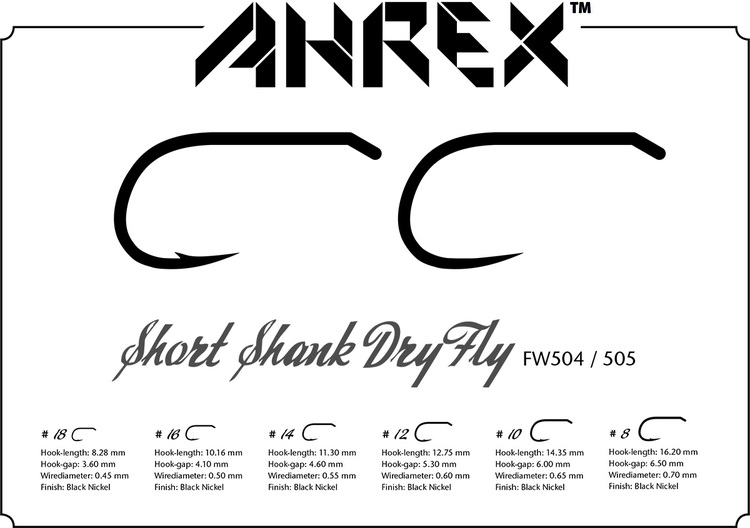 Ahrex FW504 - Short shank Dry