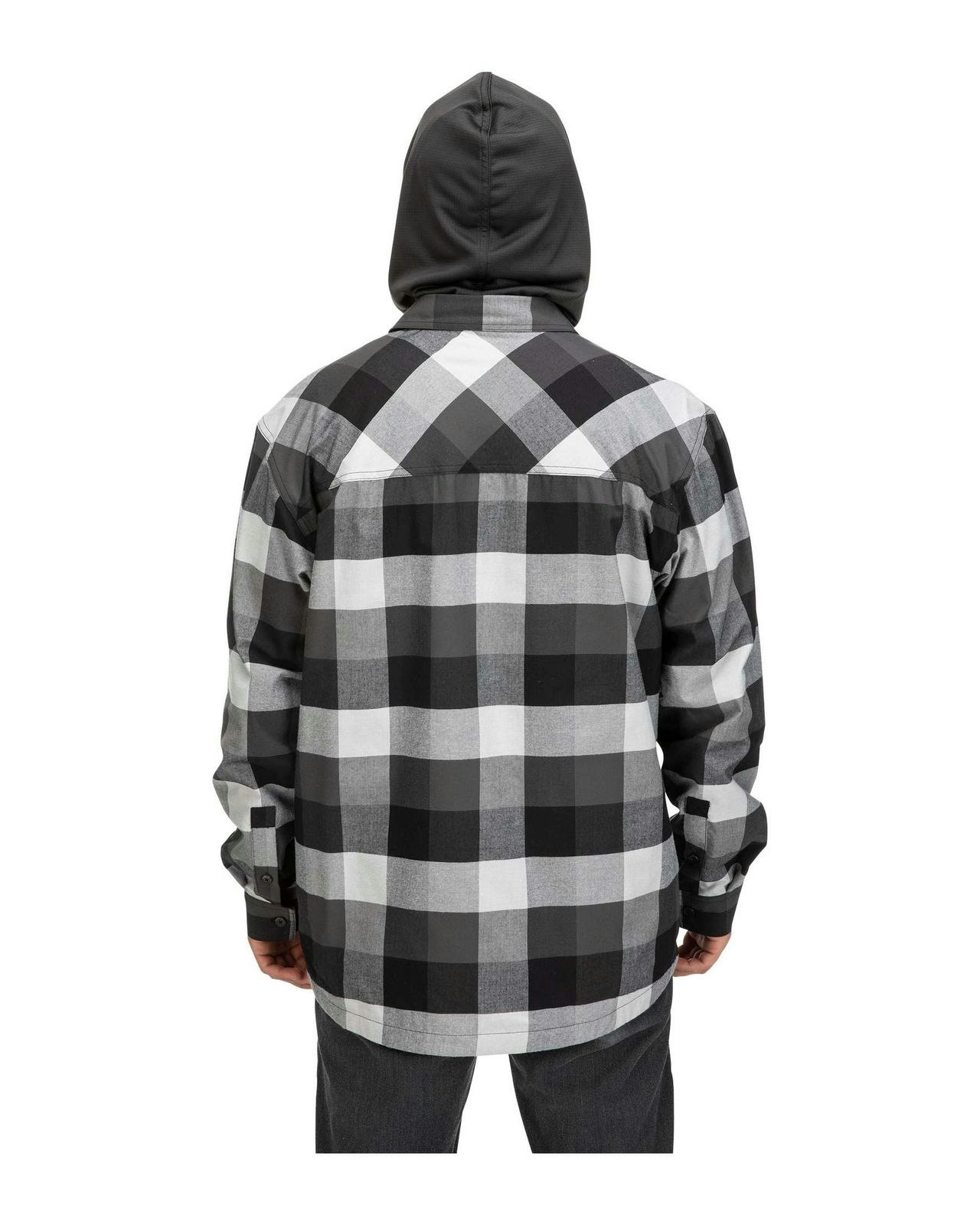 Simms Coldweather Hoody Dark Bronze Buffalo Plaid