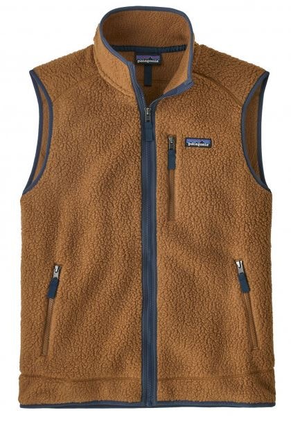 Patagonia Men's Retro Pile Fleece Vest Bear Brown