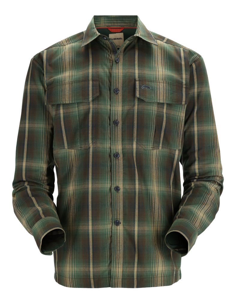 Simms Coldweather Shirt - Forest Hickory Plaid