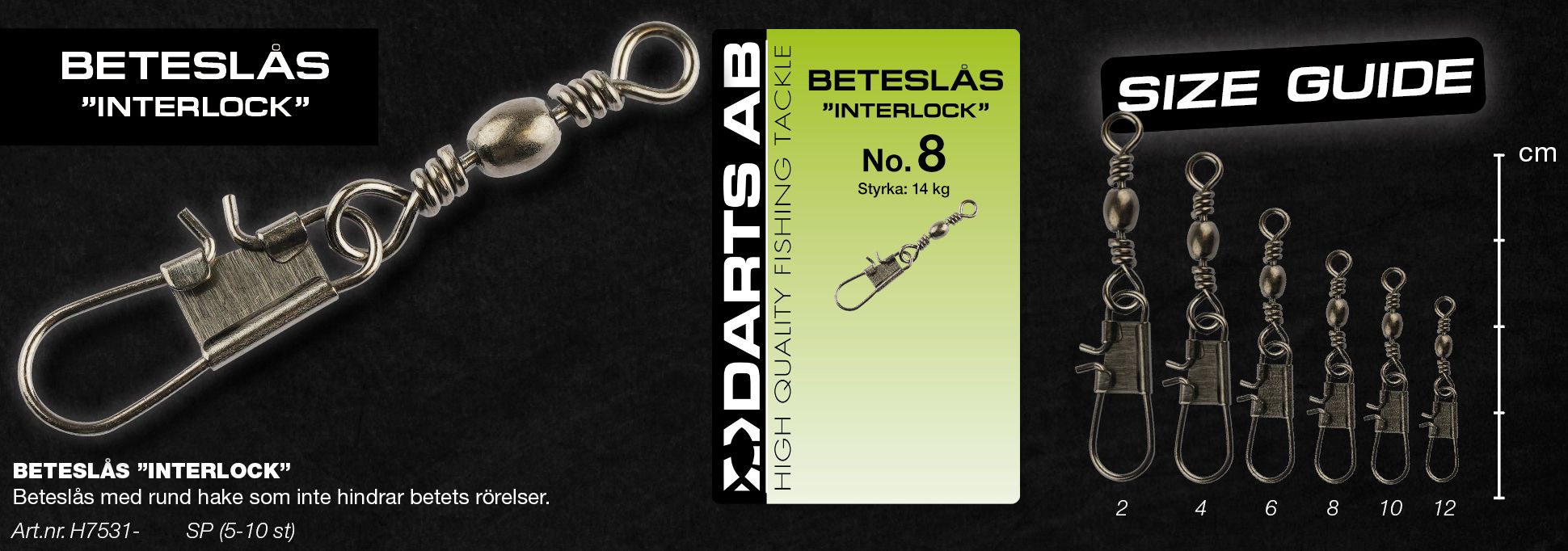 Darts - Beteslås Interlock