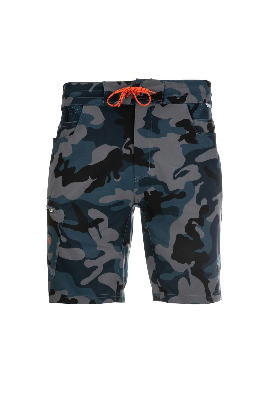 Simms Seamount Board Shorts - Woodland Camo Storm