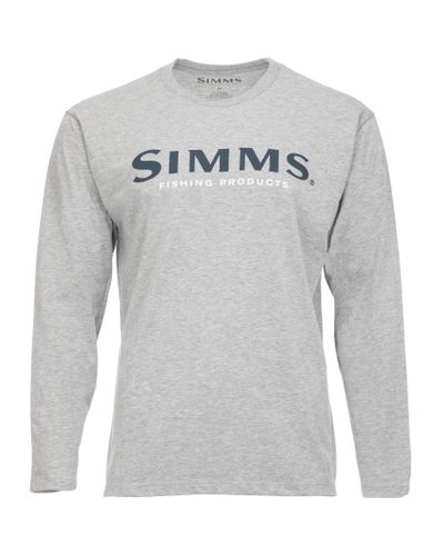Simms  - Logo Shirt LS  - Grey Heather