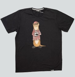 Lakor - AN OTTER COFFEE T-SHIRT (BLACK)