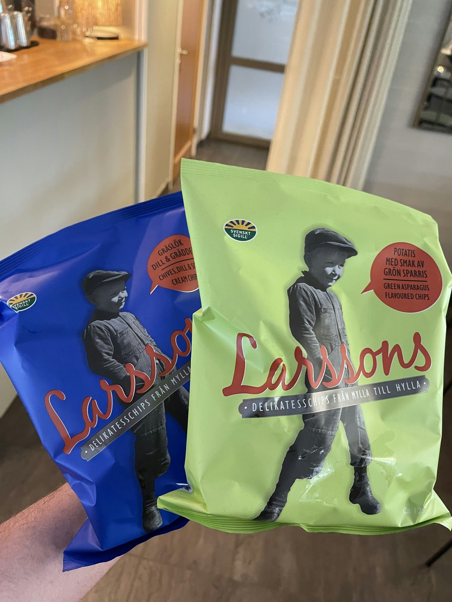 Larssons chips - Olika smaker