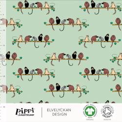 Pippi Monkeys - Neo Mint 1,6 m Stoffbit
