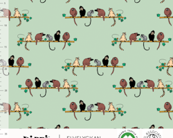 Pippi Monkeys - Neo Mint 1,6 m Stoffbit
