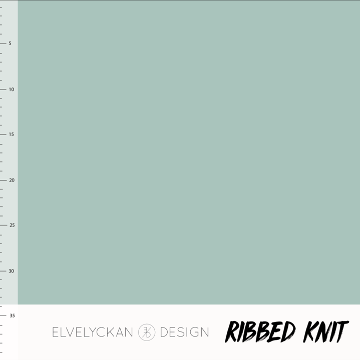 Ribbed Jersey - Dusty Mint