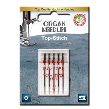 Organ NeedleTop Stitch - 90 - 5-pack