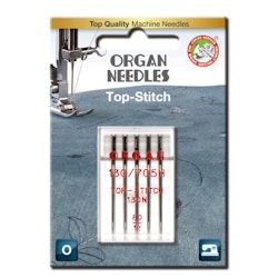 OrganNeedle Top Stitch - 80 - 5-pack