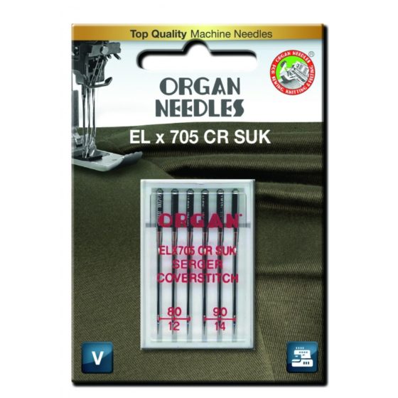 Organ Needle ELx705 SUK, 6-pack