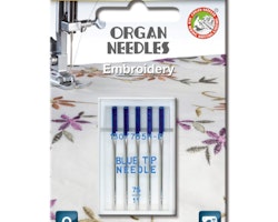 Organ Needle - Broderi (Blue Tip) 75, 5-pack