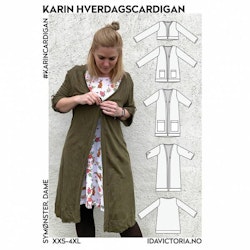 Karin hverdagscardigan (XXS-4XL)